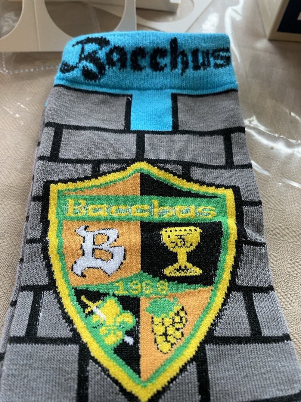 Bacchus 2025 Renaissance Festival Socks New Orleans Mardi Gras Krewe Favor
